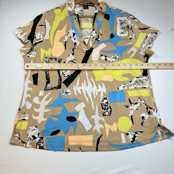 Jamie Sadock Top Womans XL Short Slv Activewear Pickleball Tennis Stretch - Picture 5 of 10